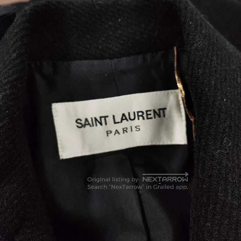 Saint Laurent Paris Saint Laurent Paris Court style gold button long coat Size XXS / US 00 / IT 34 - 3 Thumbnail