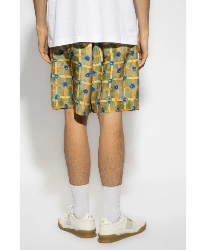 Marni o1w1db10125 Classic Fit Silk Shorts in Multicolor Size US 38 / EU 54 - 4 Thumbnail