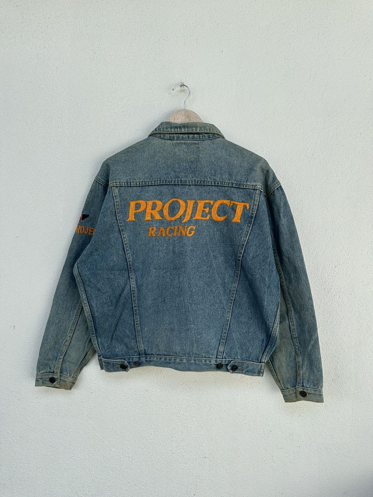 image of Vintage Project Racing Denim Jacket, Men's (Size Large)