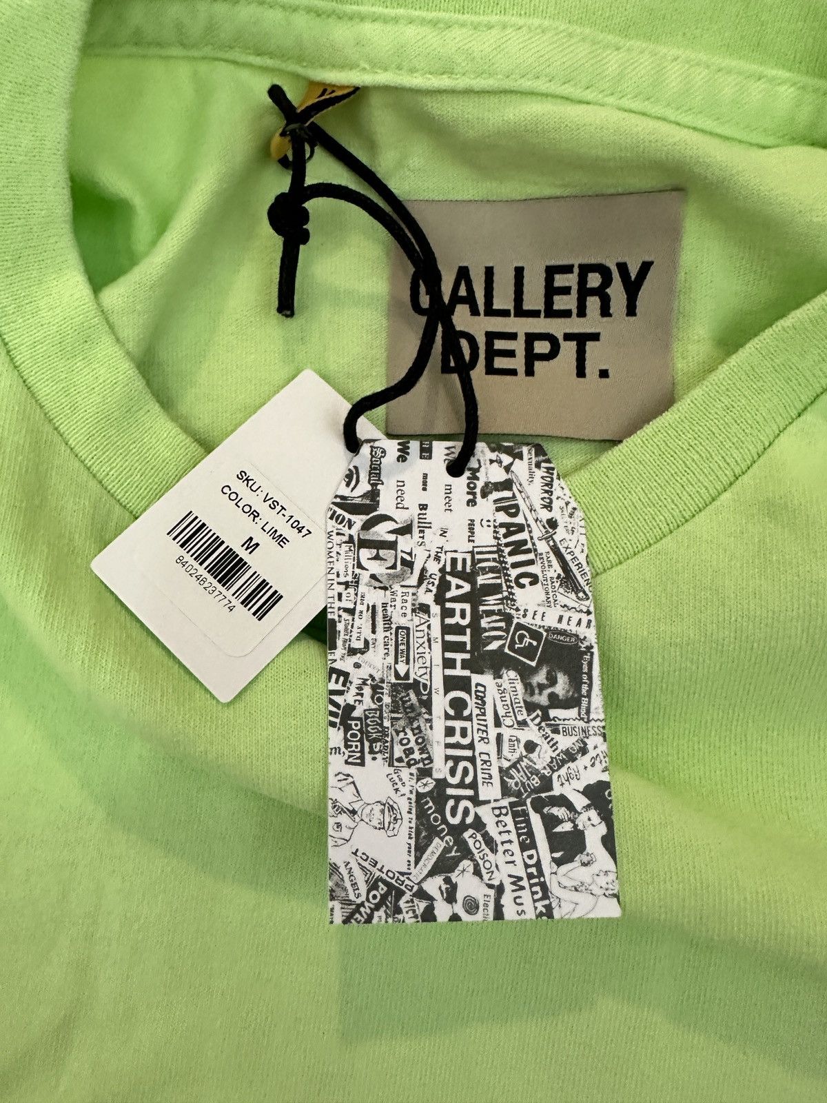 Gallery Dept. Gallery Dept. Vintage Souvenir Logo “ Lime Green “ Size US M / EU 48-50 / 2 - 6 Thumbnail