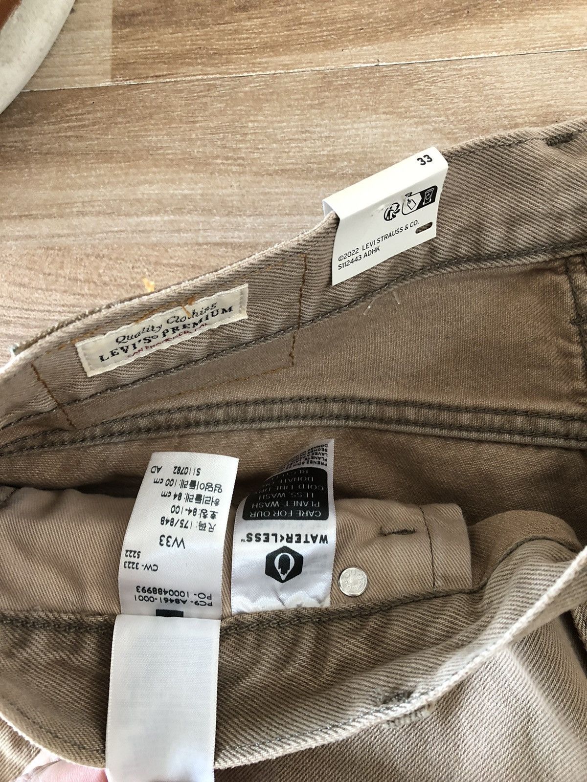 Levi's Levi’s 468 W33 Short Jeans Stay Loose Beige Shorts Denim Size US 33 - 7 Thumbnail