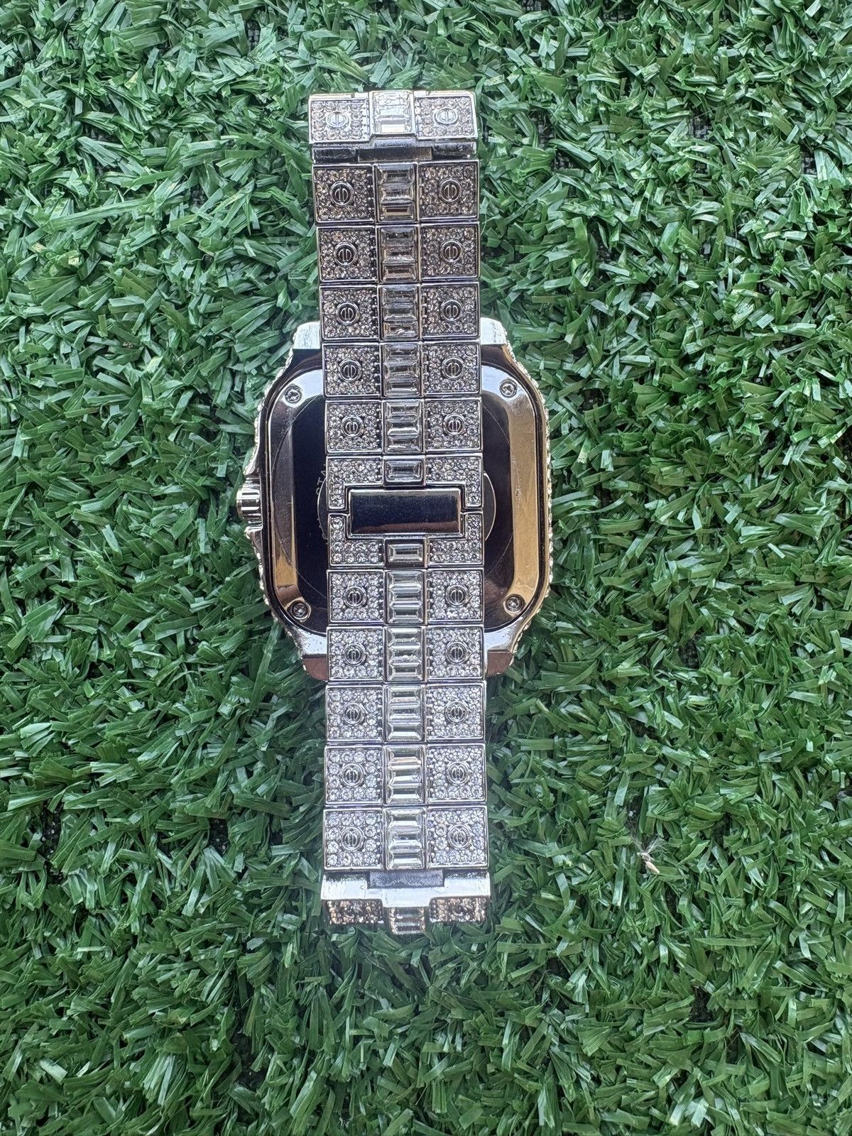 Haglofs Moissanite VVS1 Quality Diamond Tested white Watch Iced Out Size 44 - 2 Thumbnail