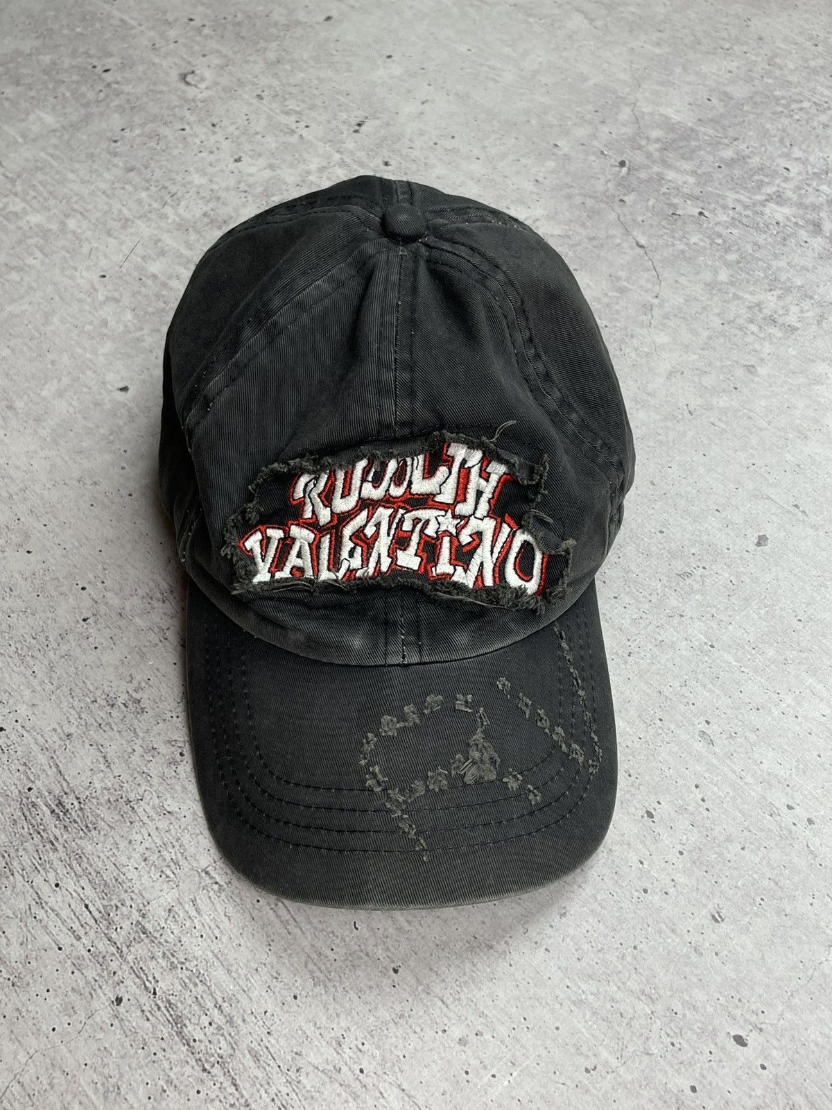 Japanese Brand × Valentino × Vintage Vintage Rudolph Valentino Distressed Style Cap Hat Size ONE SIZE - 2 Thumbnail