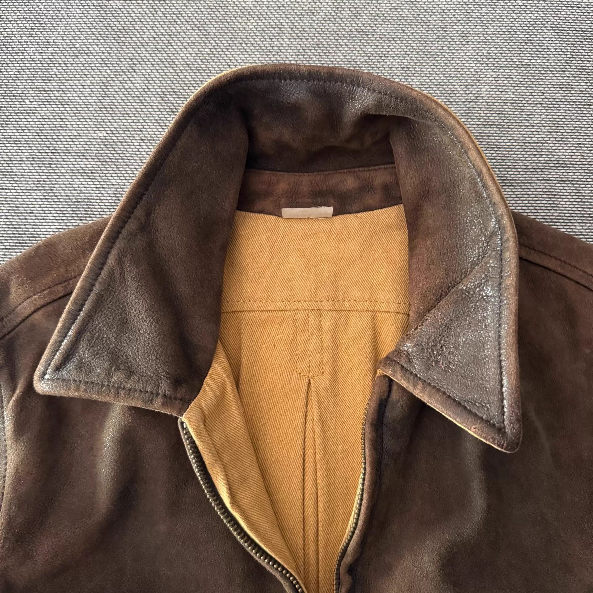 Lewis Leathers Rare Levi's LVC 1940s Vintage Tan Italian Lambskin Jacket S Size US S / EU 44-46 / 1 - 4 Thumbnail