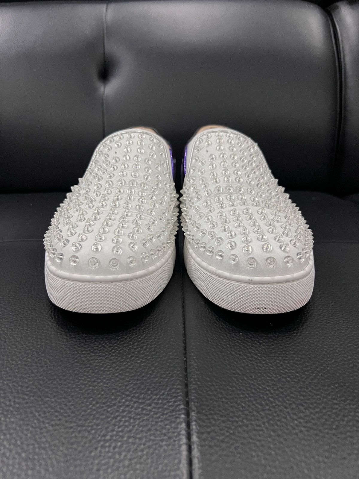 Christian Louboutin Christian Louboutin Transparent Studded Red Sole Sneakers Size US 10.5 / EU 43-44 - 3 Thumbnail