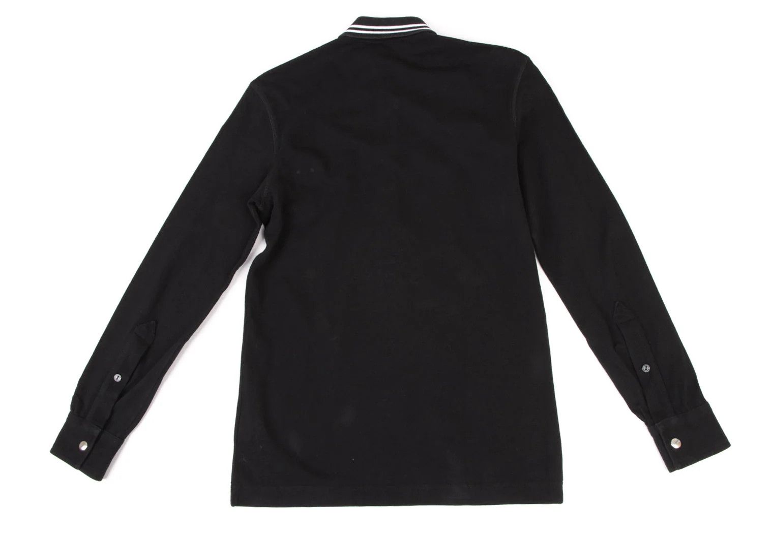 Dolce & Gabbana Cotton Collar Contrast Logo Plate Polo Shirt Black 44 Size US S / EU 44-46 / 1 - 13 Thumbnail