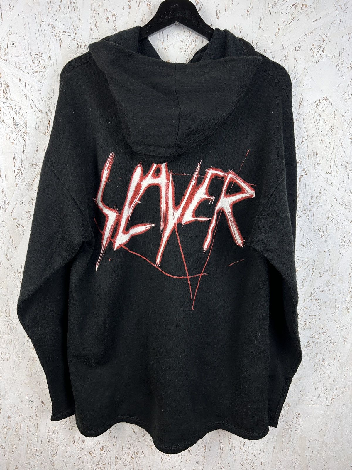 Band Tees Vintage 2001 Slayer God Hates Us All Rare Hoodie Black Size US XL / EU 56 / 4 - 5 Thumbnail