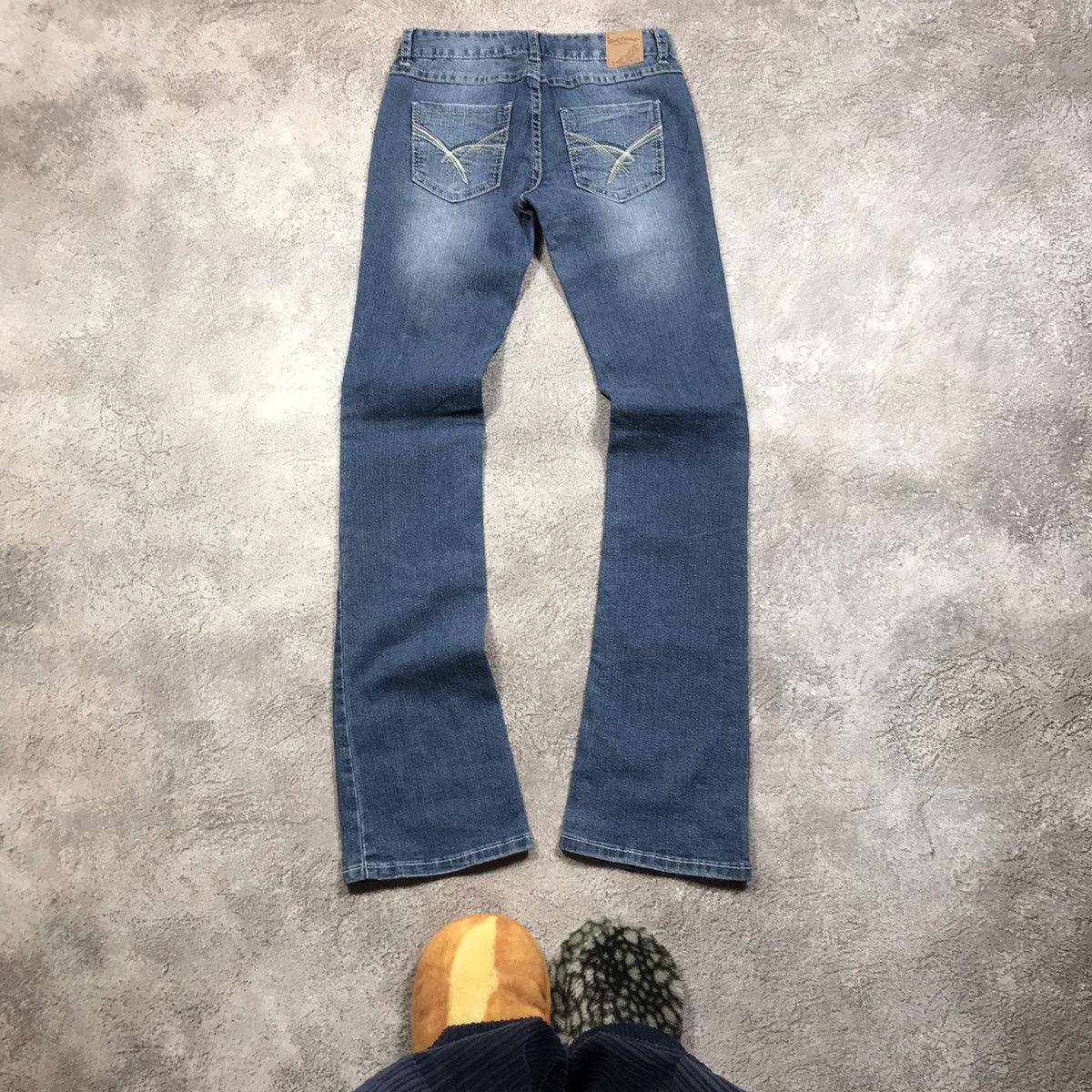 Vintage Vintage Y2K Flared Distressed Grunge Jeans Japan Cropped 25 Size 25" / US 0 / IT 36 - 3 Thumbnail