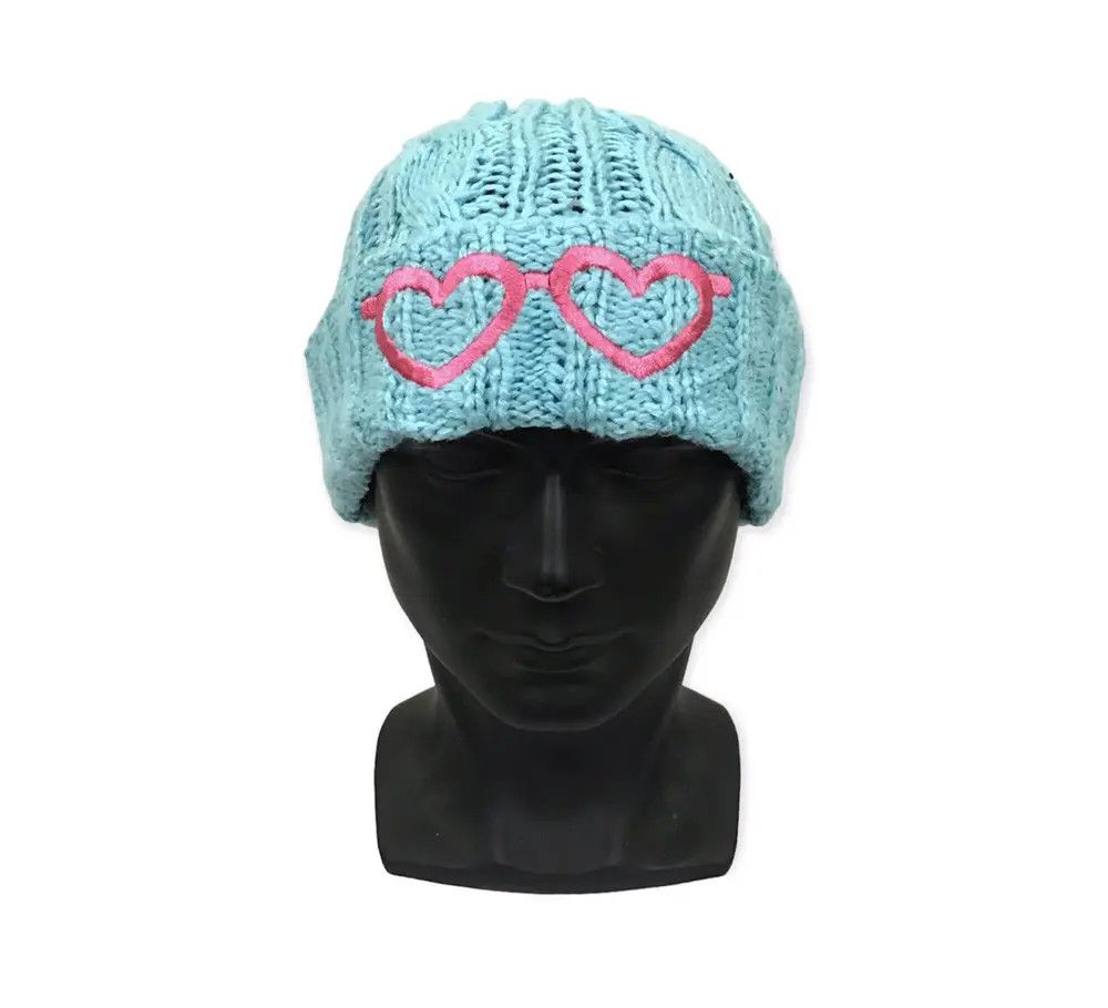 Japanese Brand × Vintage Pink Latte Knit Beanie Hat Size ONE SIZE - 1 Thumbnail