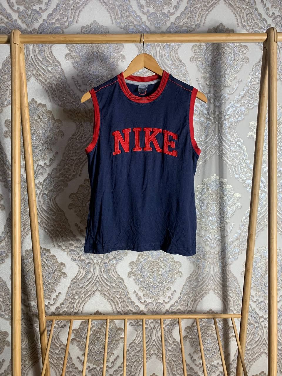 Nike Vintage Nike Big Logo Swoosh Retro T-shirt Drill y2K 90s Size US M / EU 48-50 / 2 - 1 Thumbnail
