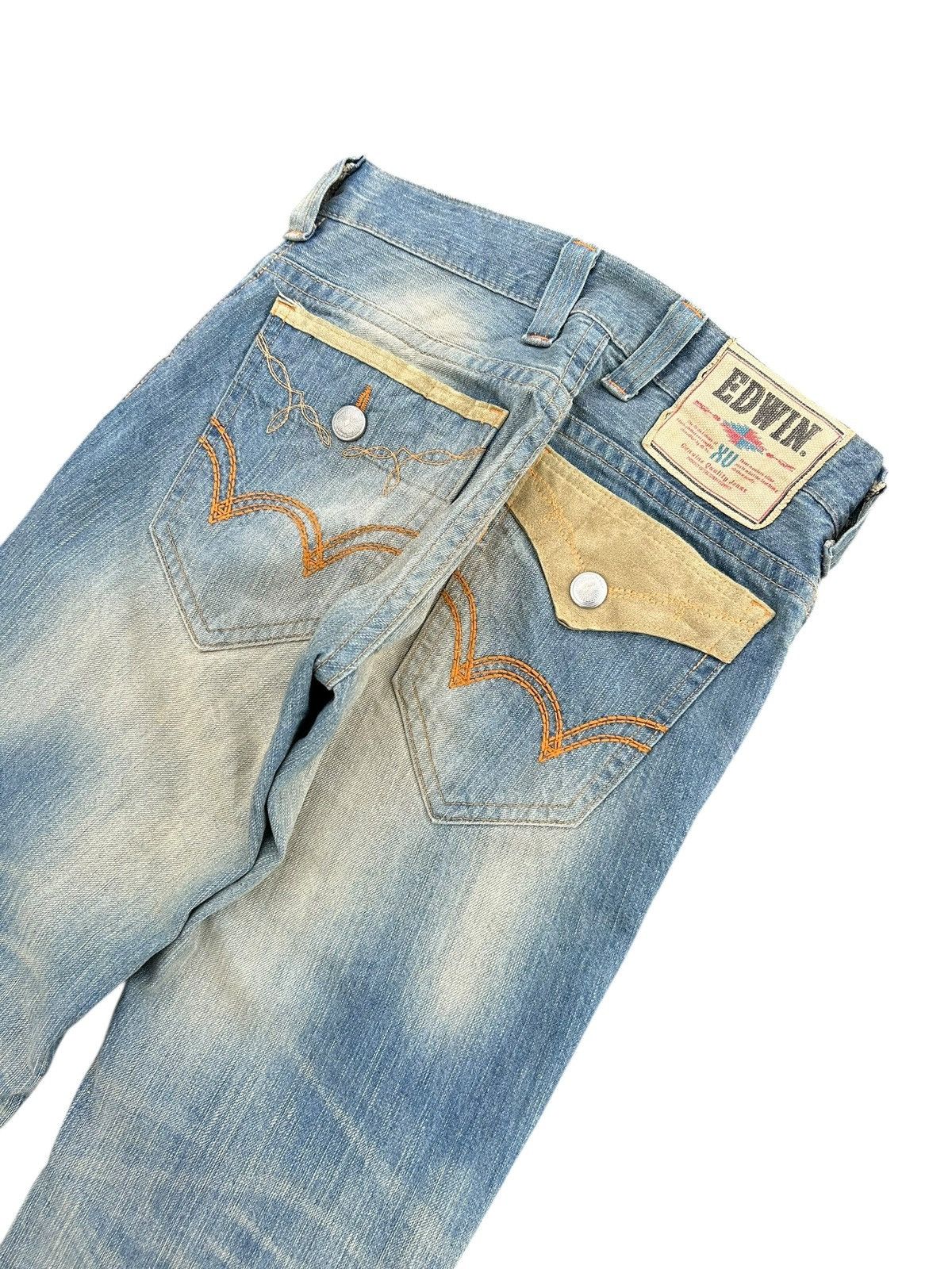 Kapital Vintage Flare Edwin Navajo Rusty Faded Denim Jeans Size US 30 / EU 46 - 11 Thumbnail