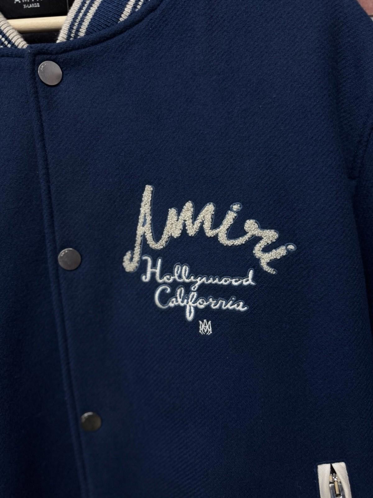 Amiri Amiri Varsity Jacket Blue White Hollywood XL $1500 Retail Size US XL / EU 56 / 4 - 5 Thumbnail