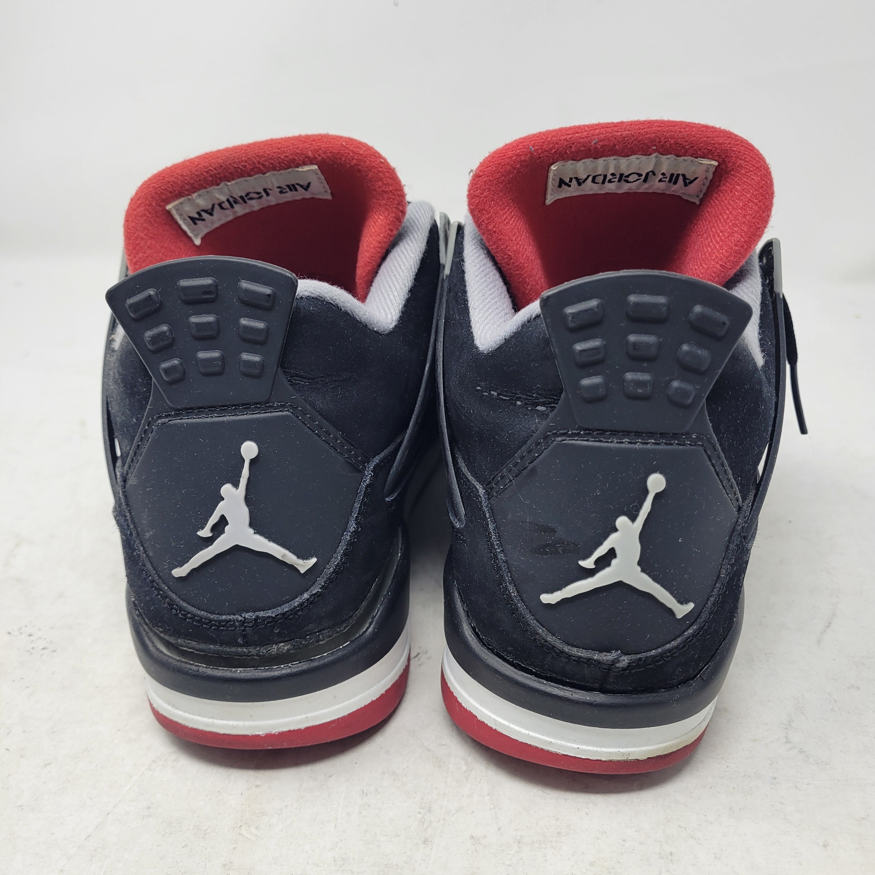 Jordan Brand × Nike Air Jordan 4 Retro IV Black Red BRED 308497-089 US sz 8 Size US 8 / EU 41 - 5 Thumbnail