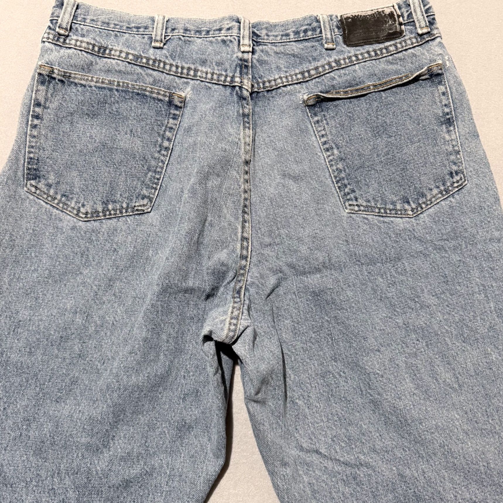Wrangler Wrangler Jeans Men's Light Wash Blue 38x28 Straight Boots - 5-Pocket Denim Silver Edition Size US 38 / EU 54 - 4 Thumbnail