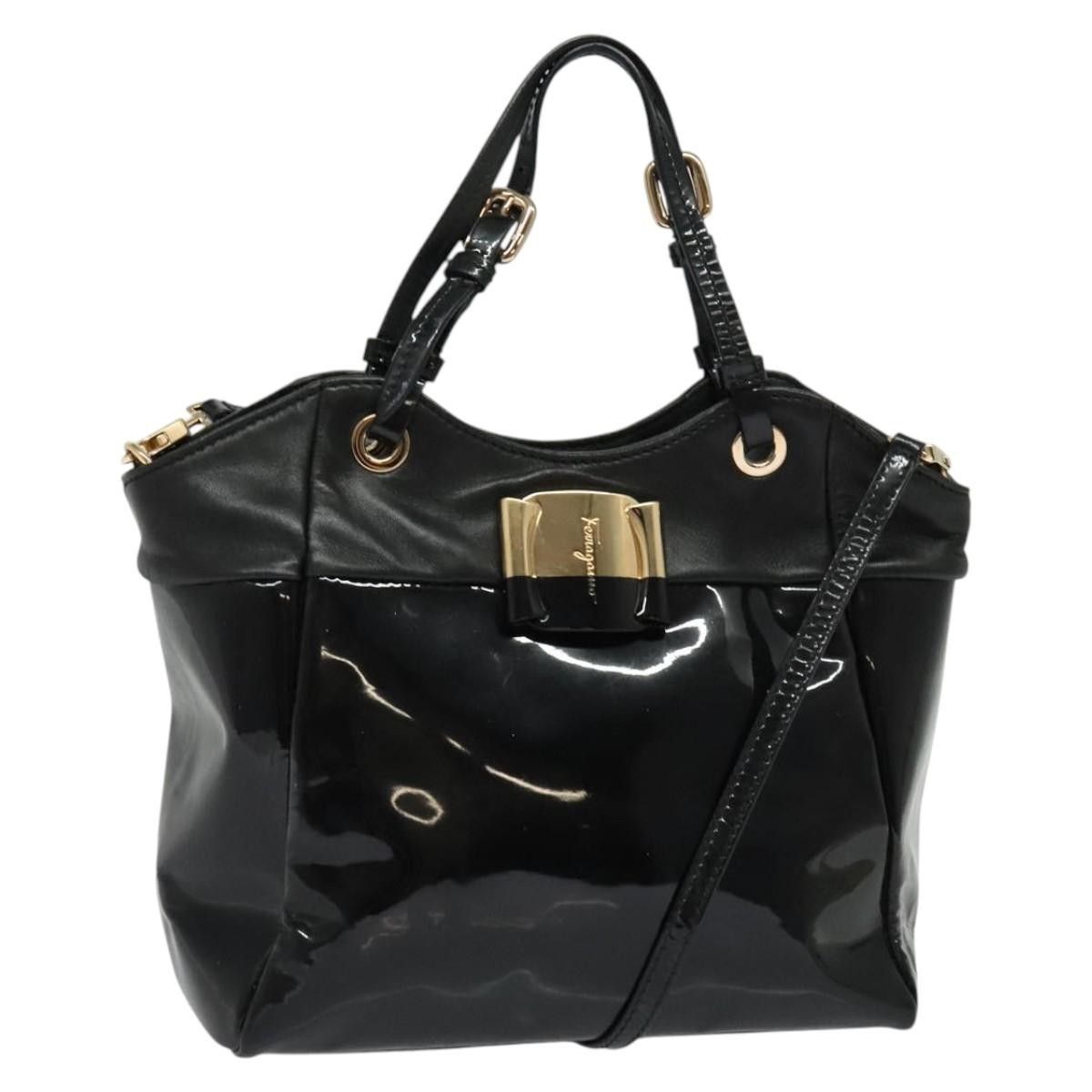 Salvatore Ferragamo Salvatore Ferragamo Vala Patent leather Size ONE SIZE - 1 Thumbnail