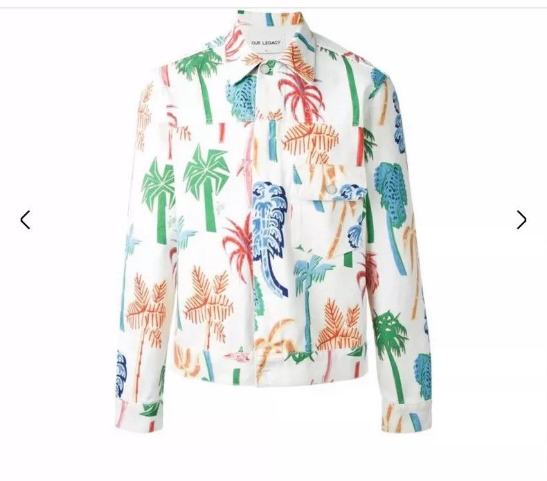 Our Legacy our legacyPalm Tree Denim Jacket 2505-Nextarrow Size US S / EU 44-46 / 1 - 1 Thumbnail
