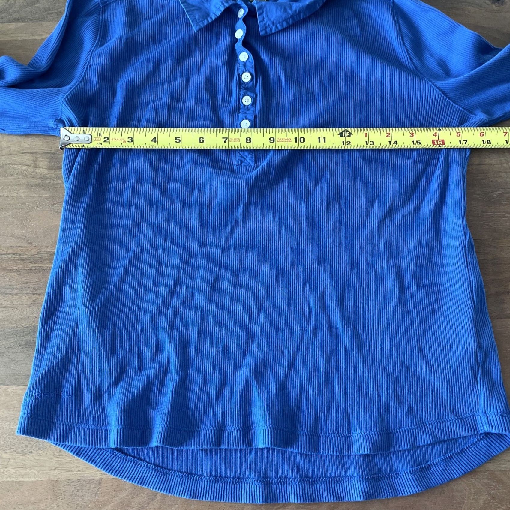 Ralph Lauren Ralph Lauren Women’s Henley Sweatshirt 100% Cotton Blue L Regular Long Sleeve Casual Shirt Knit Ladies Mens? No. Size L / US 10 / IT 46 - 5 Thumbnail