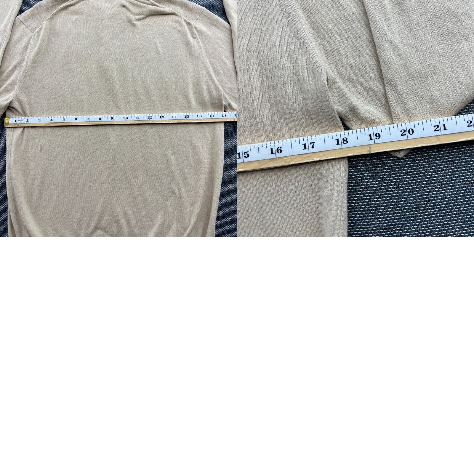 Vintage Cavour Mens Polo Shirt Small Beige Long Sleeves Made in Italy Button Up Shirt Mens Beige Polo Size US S / EU 44-46 / 1 - 8 Thumbnail