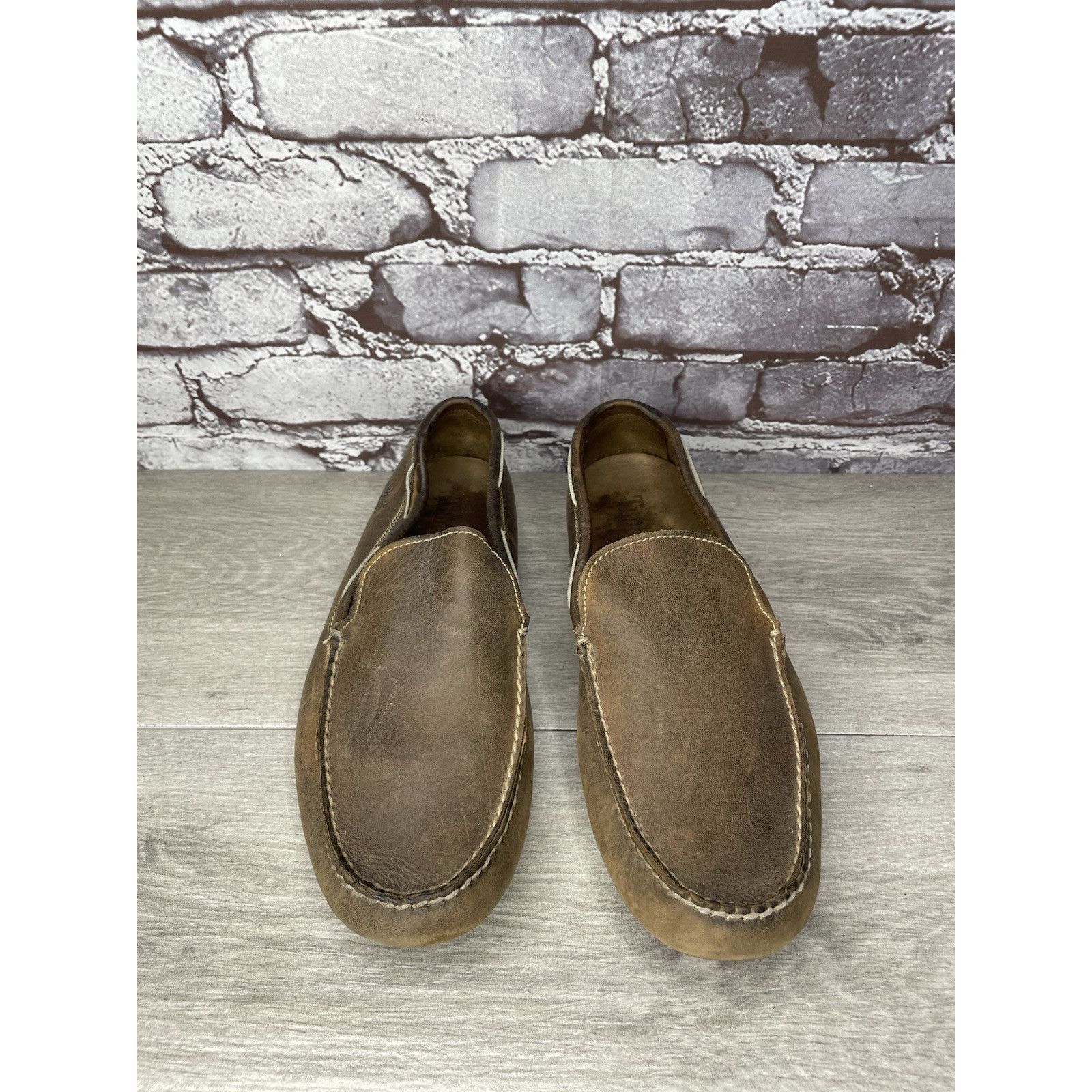 Timberland Timberland Brown Nubuck Leather Moc Slip On Loafers Driving Size US 8.5 / EU 41-42 - 18 Thumbnail