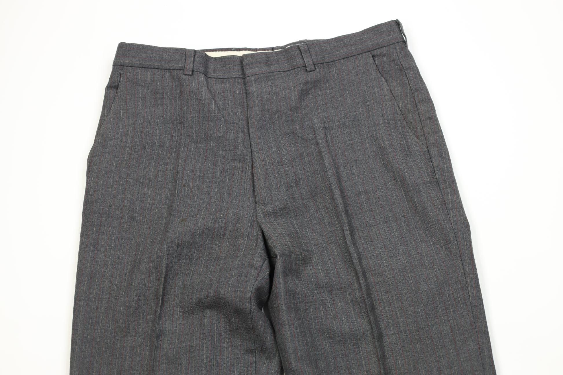 Vintage Vintage 60s 70s Streetwear Striped Wide Leg Chino Pants USA Size US 32 / EU 48 - 2 Thumbnail