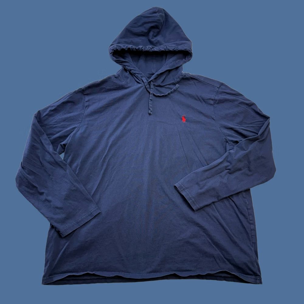 Polo Ralph Lauren Polo Ralph Lauren Hoodie Shirt Mens XL Navy Blue Lightweight Cotton Pony Size US XL / EU 56 / 4 - 1 Thumbnail