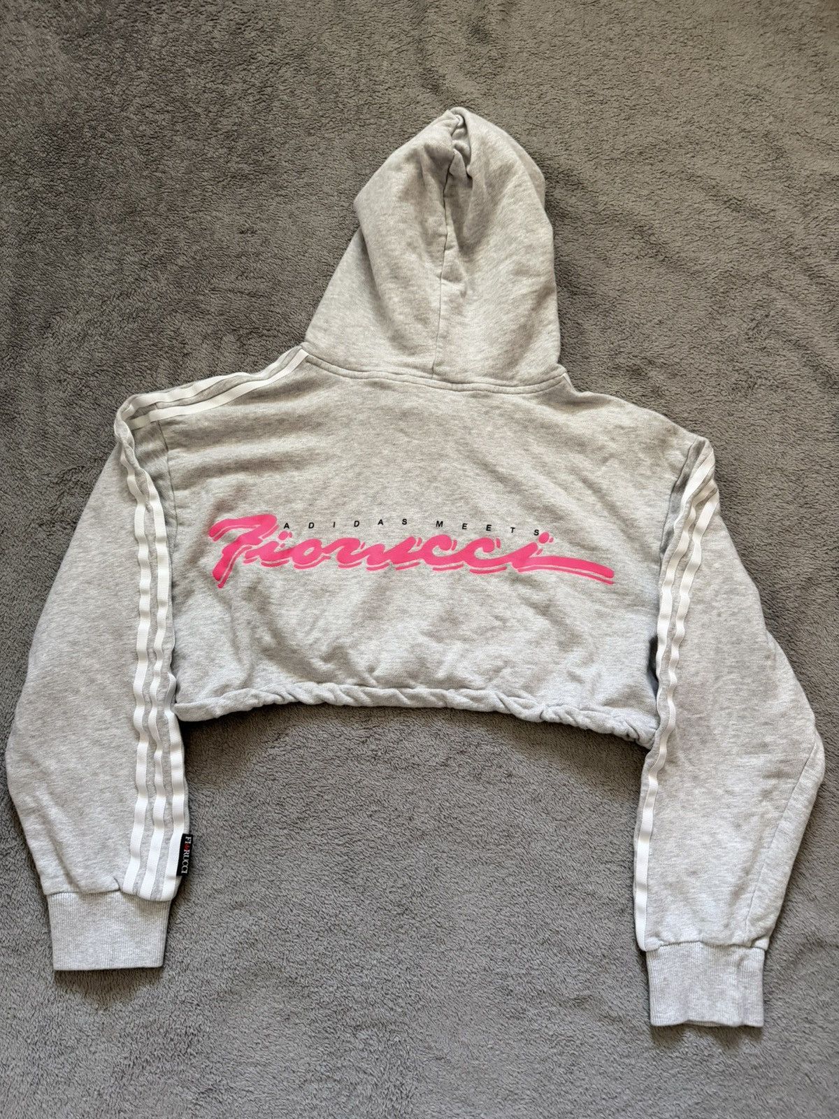 Fiorucci Adidas x Fiorucci Cropped Hoodie Size XS / US 0-2 / IT 36-38 - 7 Thumbnail