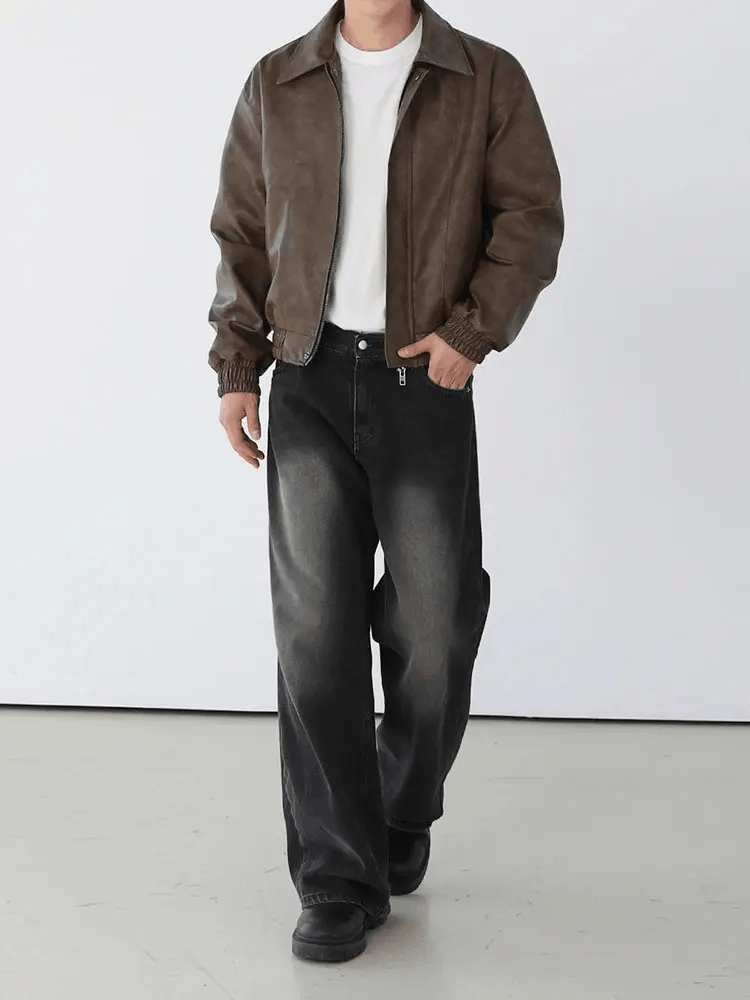 Japanese Brand × Jean Black Baggy Washed Denim Jeans Size US 30 / EU 46 - 3 Thumbnail
