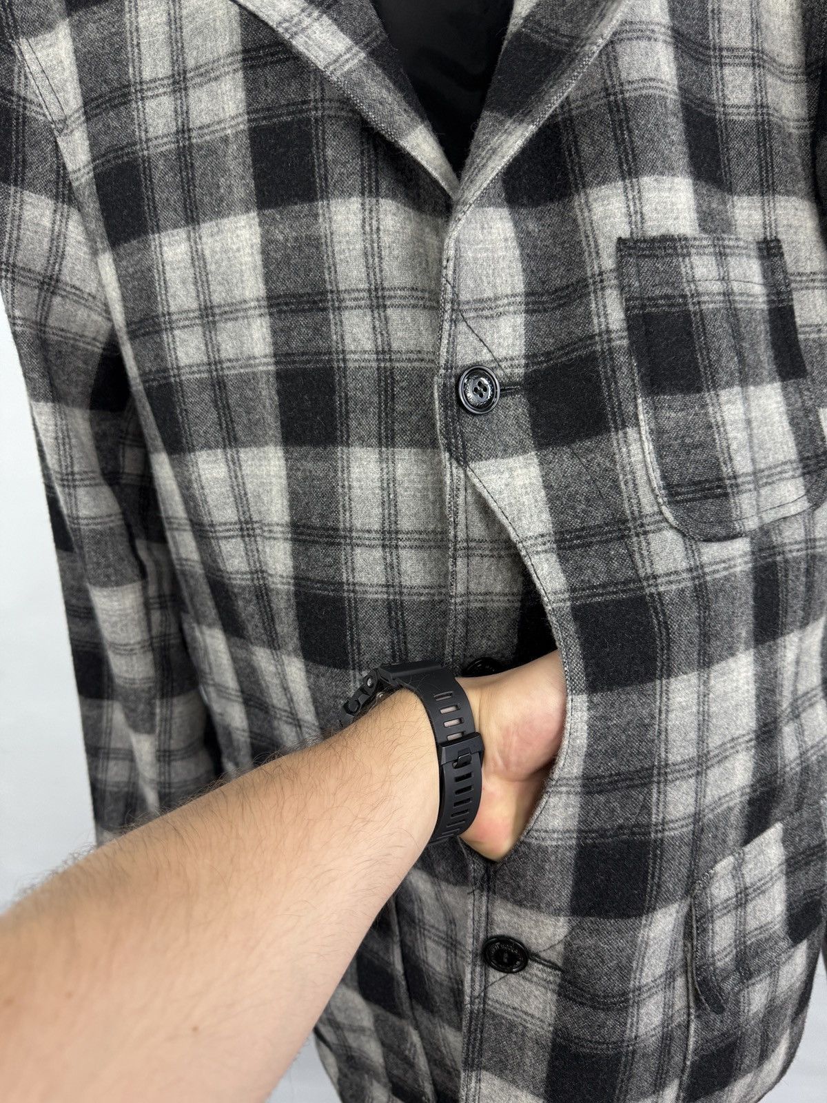 Woolrich Woolen Mills 🇺🇸 Woolrich John Rich Bros Wool Jacket Rare Retro Hype Y2K Size US L / EU 52-54 / 3 - 6 Thumbnail
