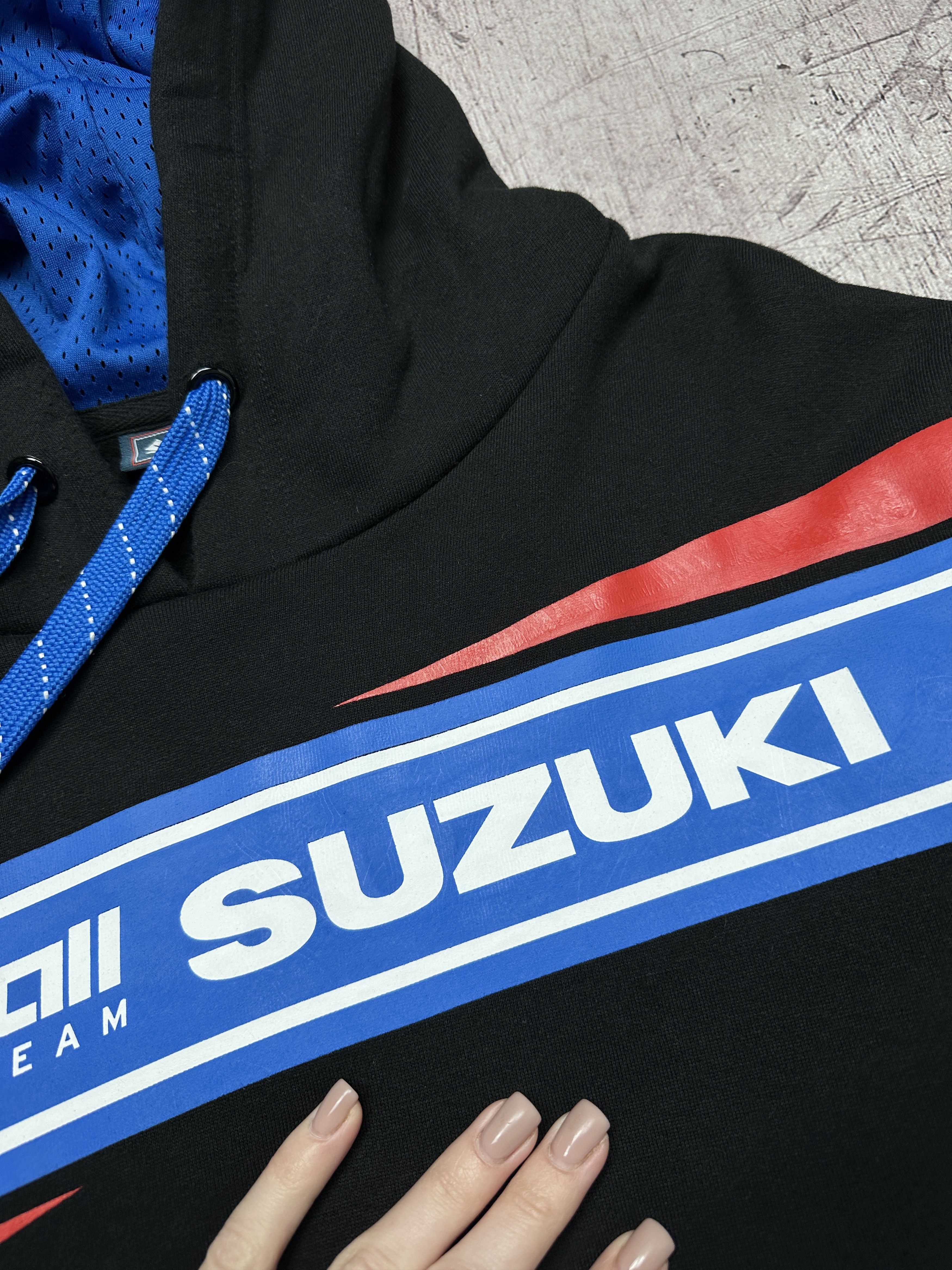 Japanese Brand Suzuki Racing Team Mens Hoodie Size US XL / EU 56 / 4 - 4 Thumbnail