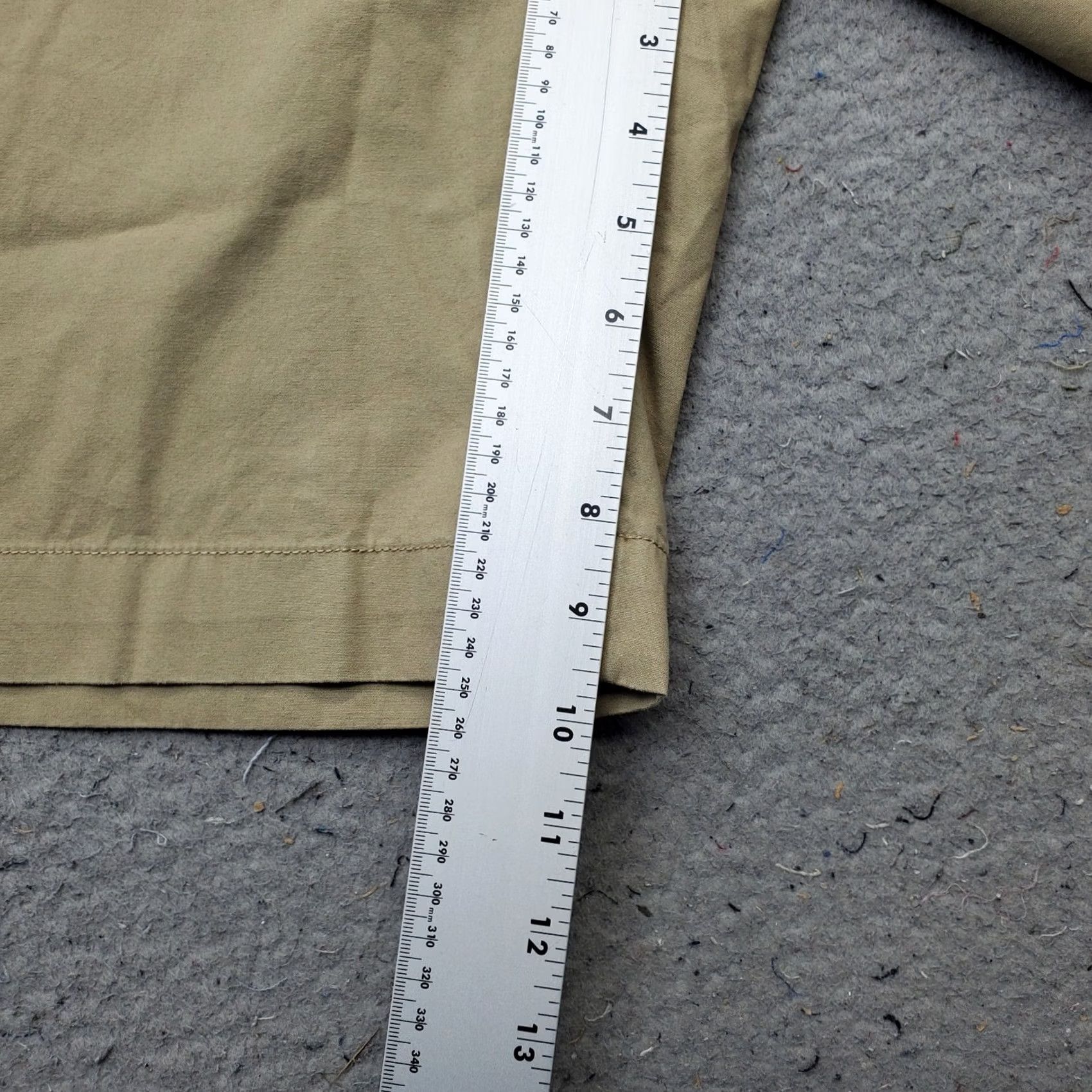 Arrow Vintage Arrow Khaki Chino Shorts Mens 42 Tan Cotton Casual Flat Front Comfort Size US 42 / EU 58 - 4 Thumbnail