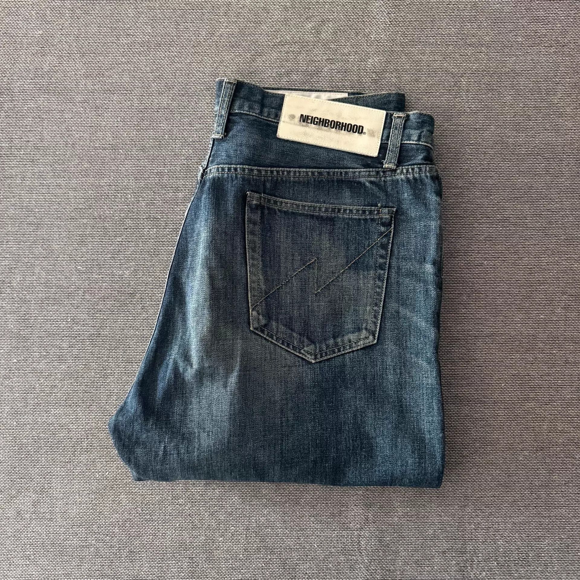 Neighborhood Neighborhood Takizawa 23aw Dp-Basic Washed Straight Jeans Size US 34 / EU 50 - 1 Thumbnail