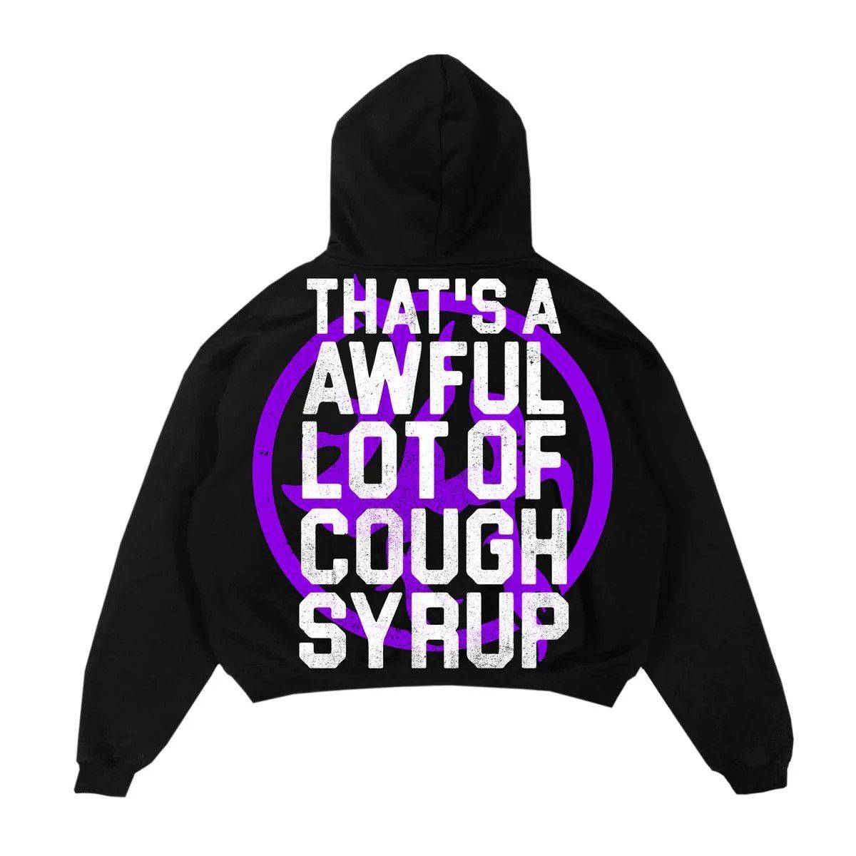 Awful Lot of Cough Syrup ALOCS x LOST HILLS HOODIE SIZE XL BLACK/PURPLE Size US XL / EU 56 / 4 - 4 Thumbnail