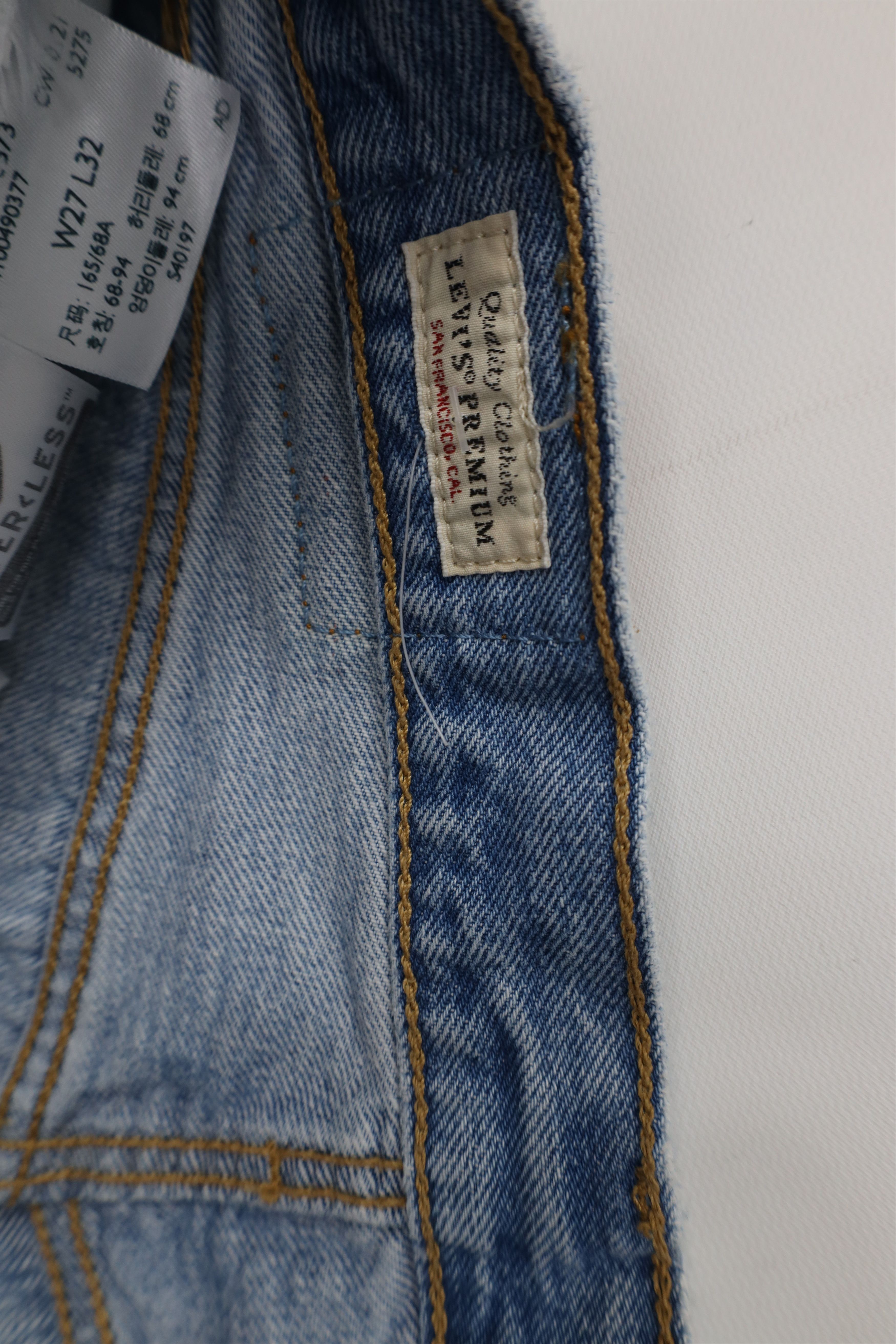 Levi's Vintage Y2K Levis 501xx Premium Original Straight Leg Jeans Size 27" / US 4 / IT 40 - 8 Thumbnail