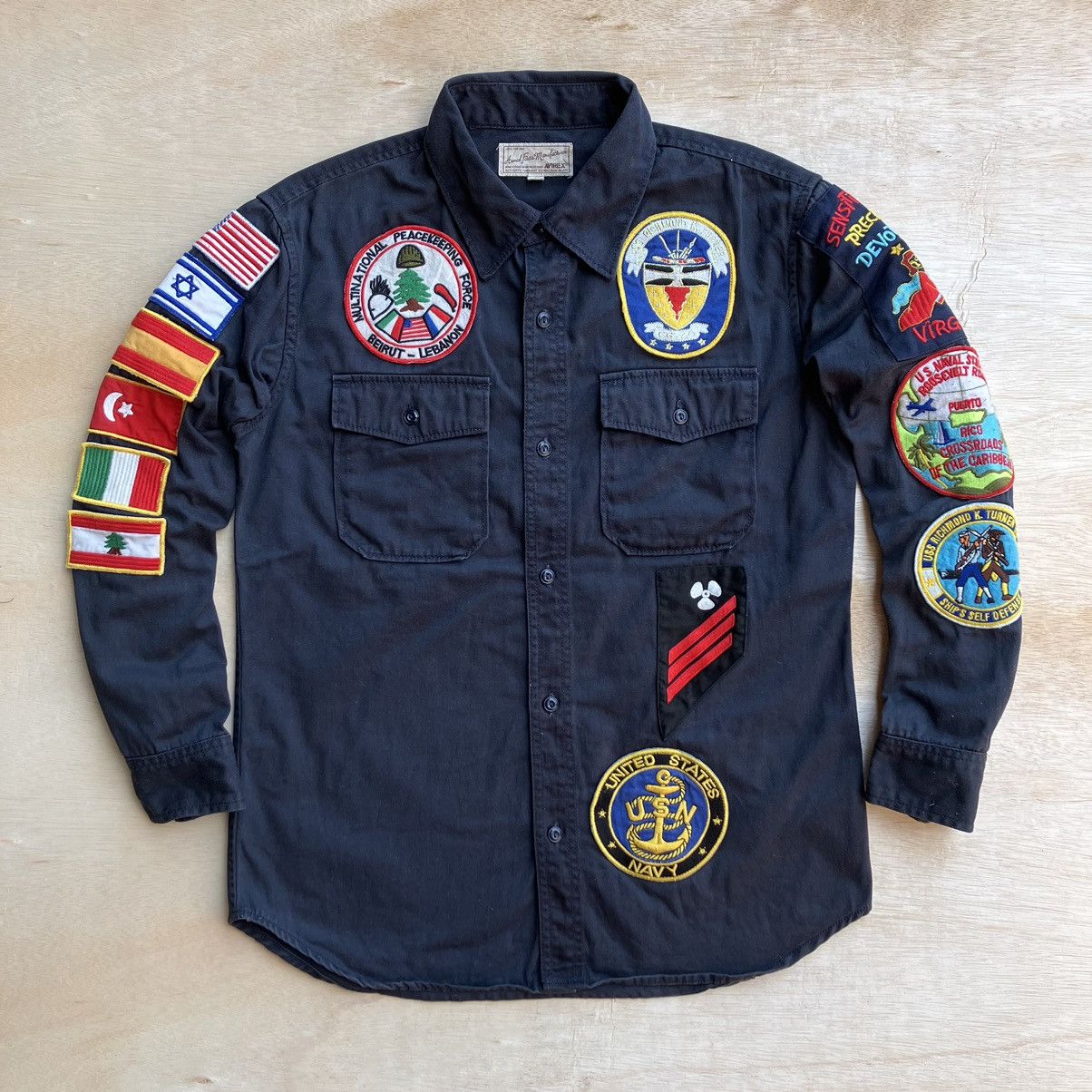 Alpha Industries × Avirex AVIREX MULTINATIONAL PEACEKEEPING FORCE Size US S / EU 44-46 / 1 - 1 Thumbnail