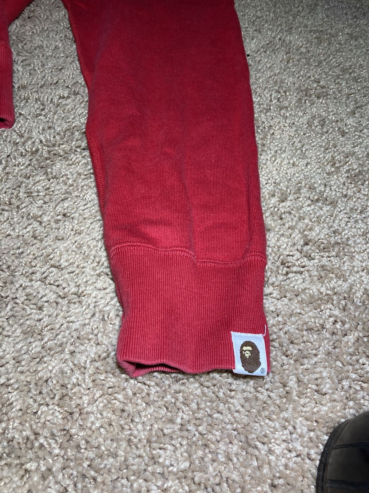 Bape 2012 Bape ASNKA Cursive Logo Graphic Crewneck Red Nigo OG Size US L / EU 52-54 / 3 - 5 Thumbnail