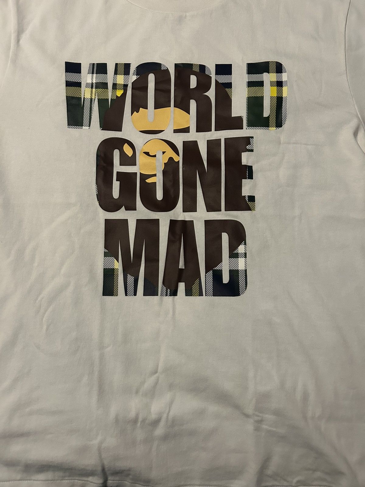 Bape BAPE CHECK WGM APE HEAD OVERLAP TEE Size US XL / EU 56 / 4 - 1 Thumbnail
