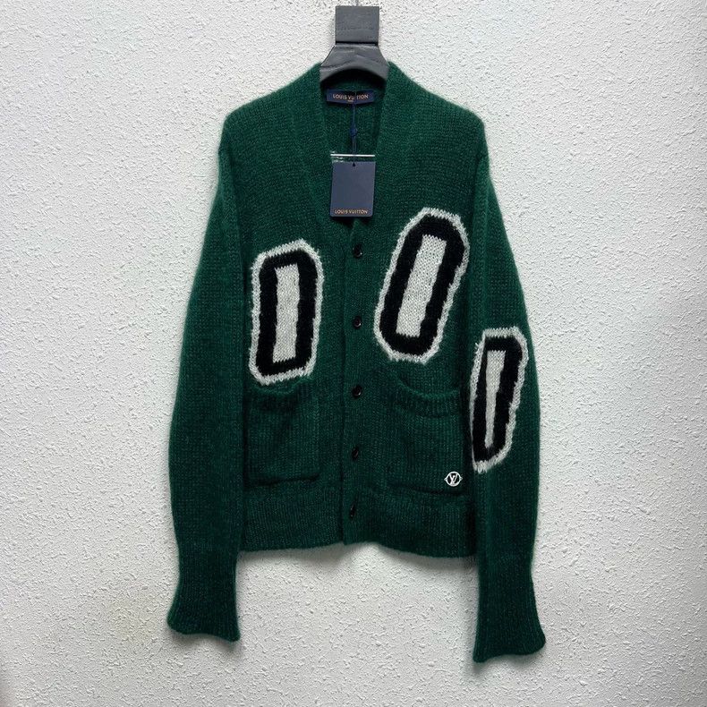 Louis Vuitton Louis Vuitton Mohair green monogrammed sweater Size US XS / EU 42 / 0 - 1 Thumbnail