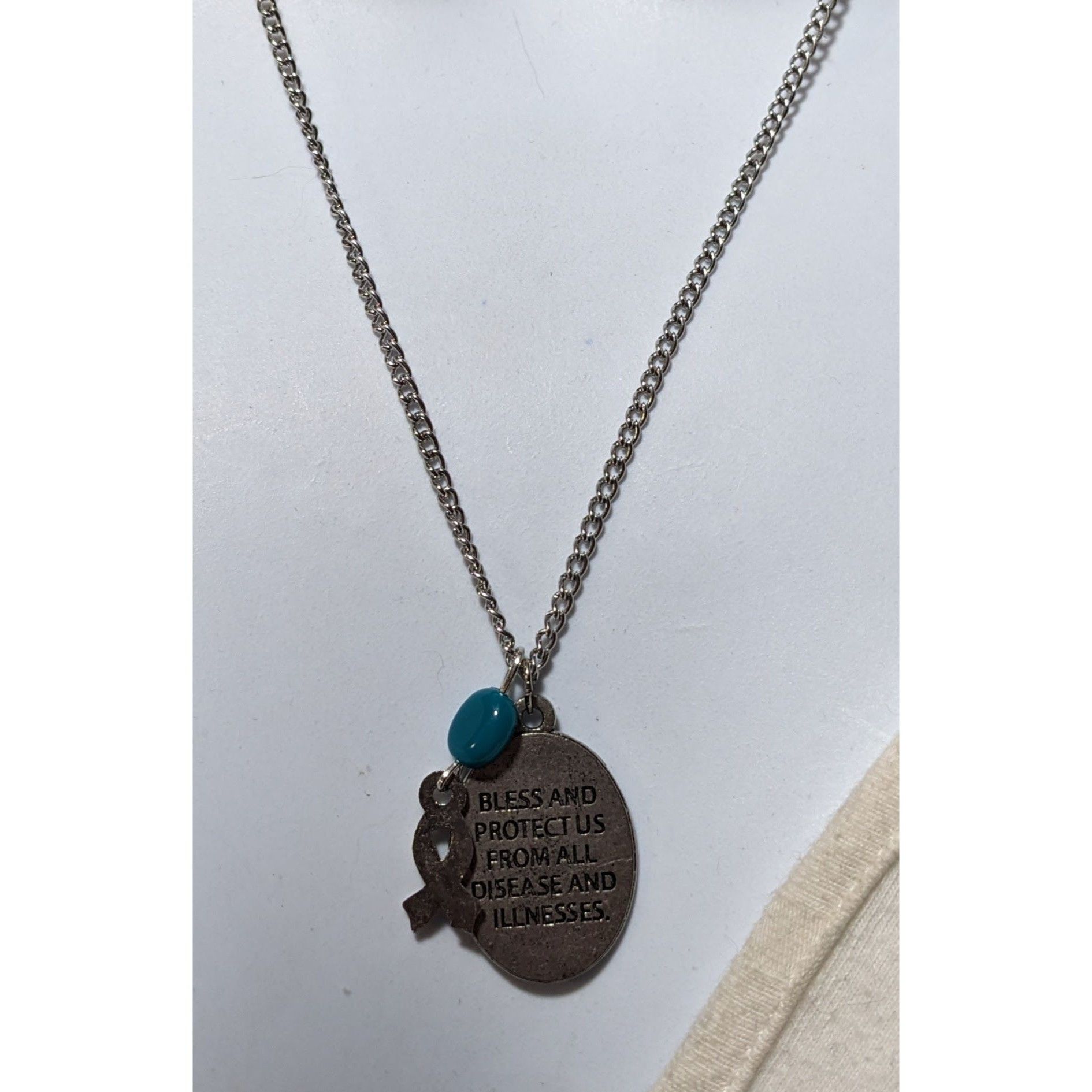 Other St. Peregrine Pray For Us Cancer Awareness Charm Necklace Size ONE SIZE - 5 Thumbnail