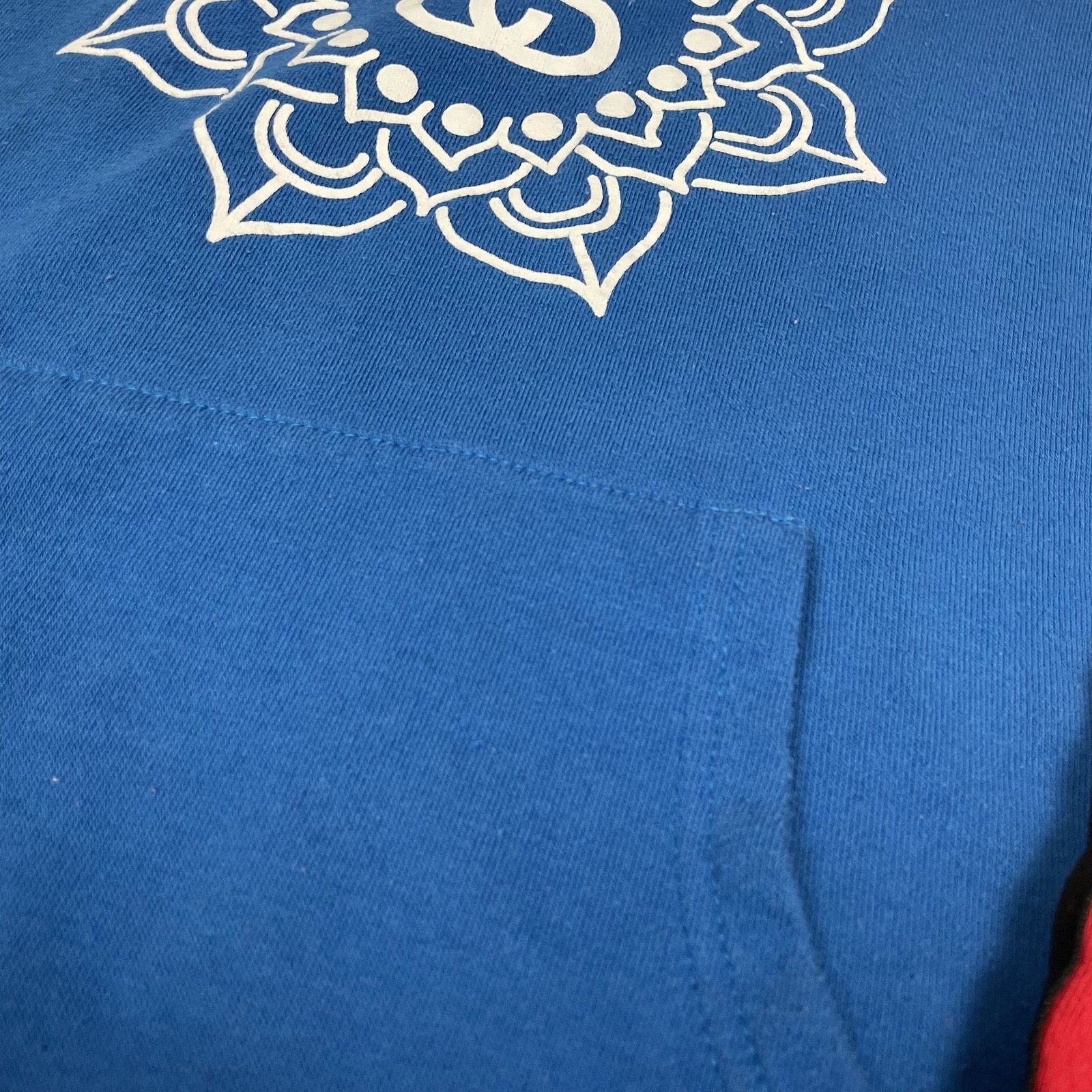 Stussy Stussy Womens Blue Red Pockets Long Sleeve Pullover Hoodie S Size S / US 4 / IT 40 - 3 Thumbnail
