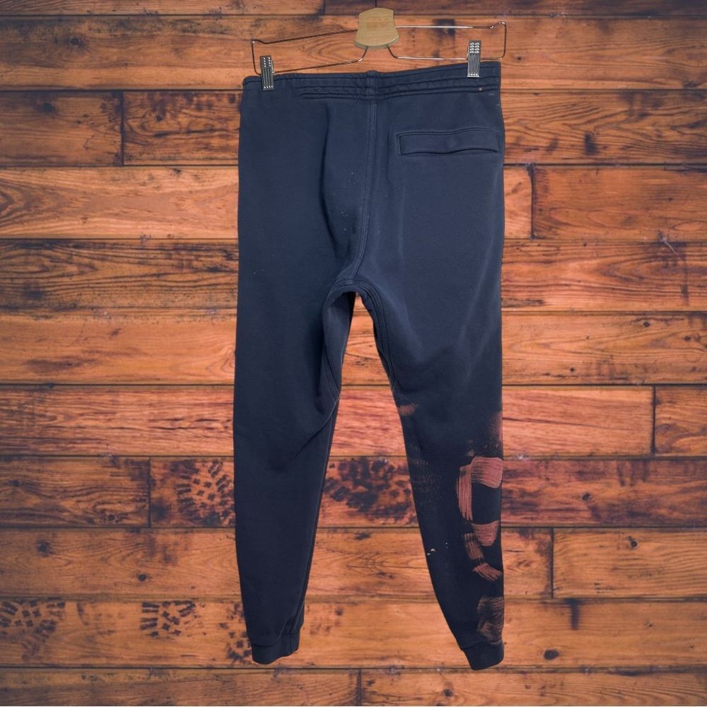 Nike Nike Navy Bleach Dyed Sweatpants Small Size US 34 / EU 50 - 2 Thumbnail