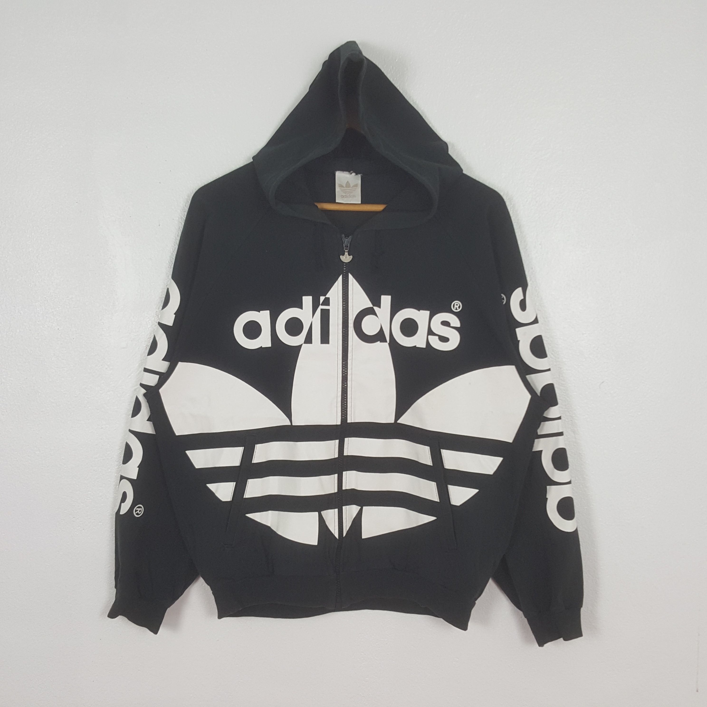 Adidas Vintage Adidas Sport Style Big Logo Hoodies Jacket C320N6 Size US M / EU 48-50 / 2 - 1 Thumbnail