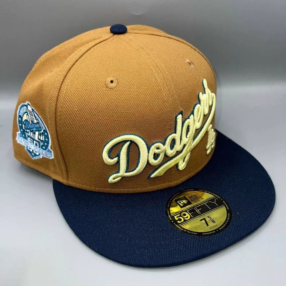 New Era Los Angeles LA Dodgers Hat Men 7 5/8 59Fifty New Era Fitted Size ONE SIZE - 1 Thumbnail