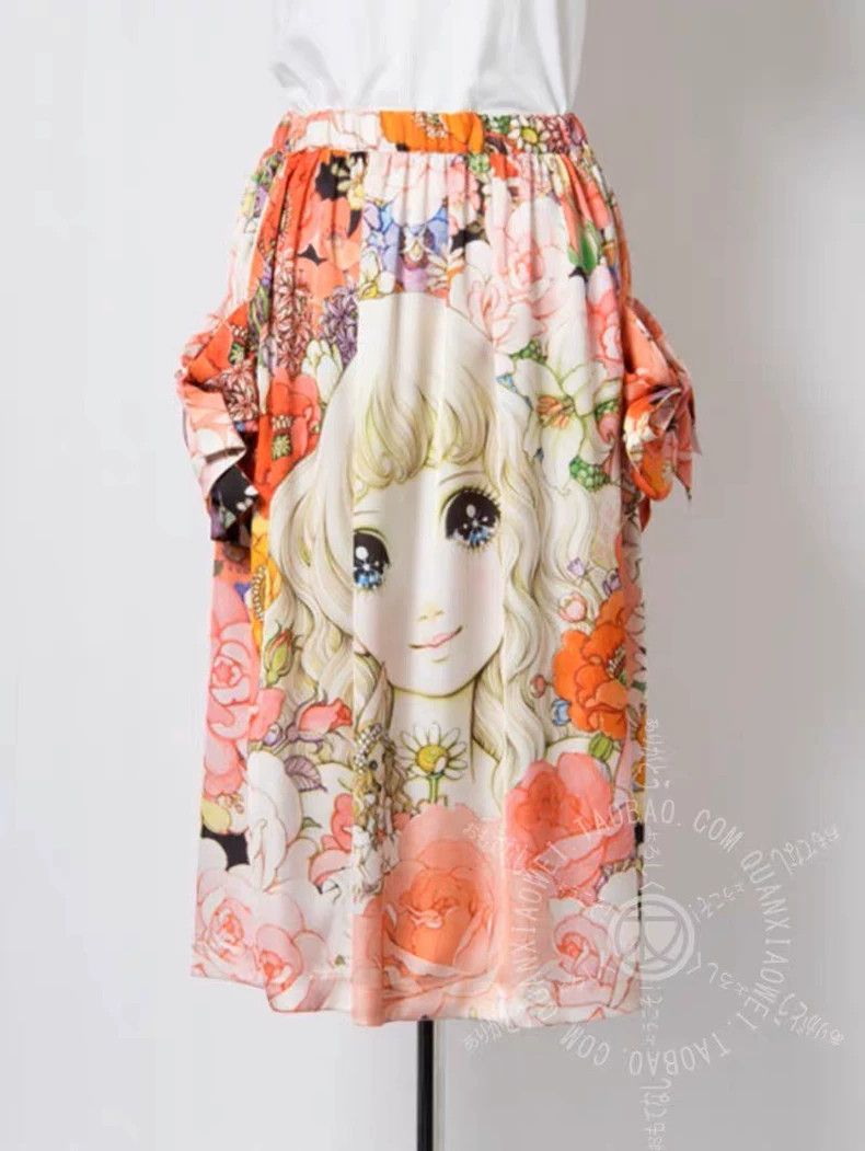 Comme des Garcons Comme Des Garcons size S Makoto Takahashi girl bow skirt Size 24" / US 00 / IT 34 - 2 Thumbnail