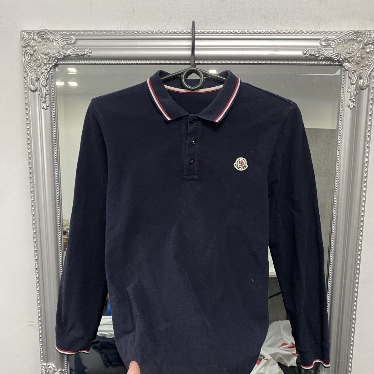 Moncler Moncler Long Sleeve Polo T Shirt Size US XS / EU 42 / 0 - 3 Thumbnail