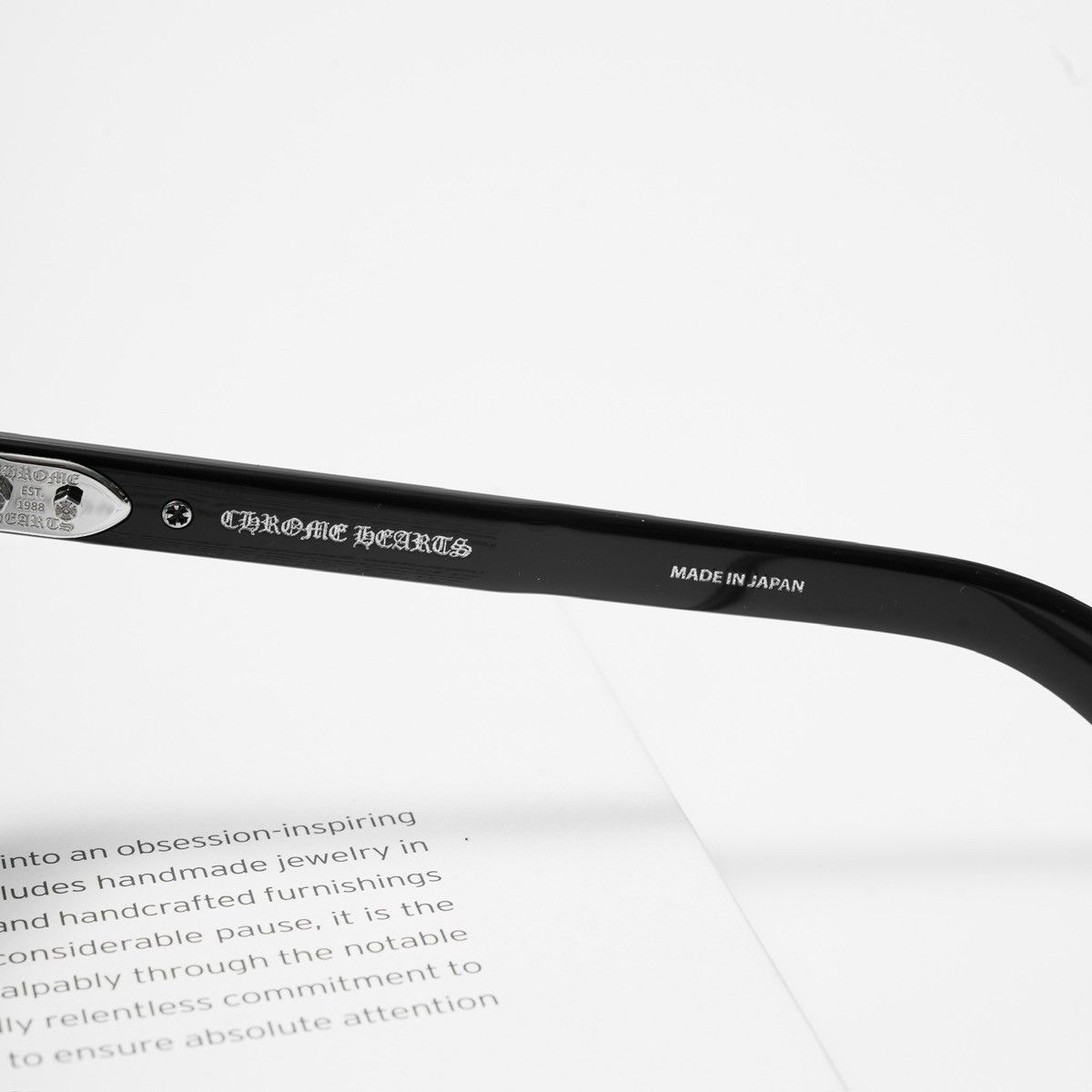 Chrome Hearts CHROME HEARTS TRYPOLEAGAIN BLACK GLASSES Size ONE SIZE - 4 Thumbnail
