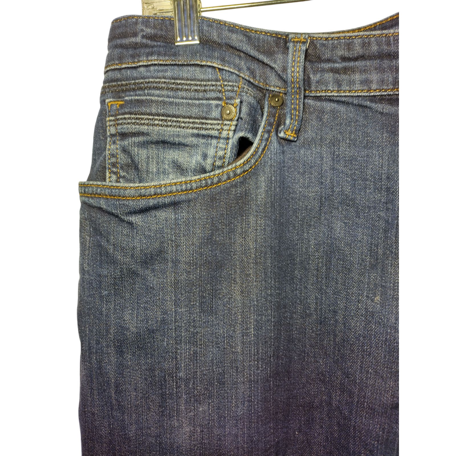 Mavi Mavi Mens Zach Straight Leg Jeans Classic Fit Dark Wash Size US 28 / EU 44 - 4 Thumbnail