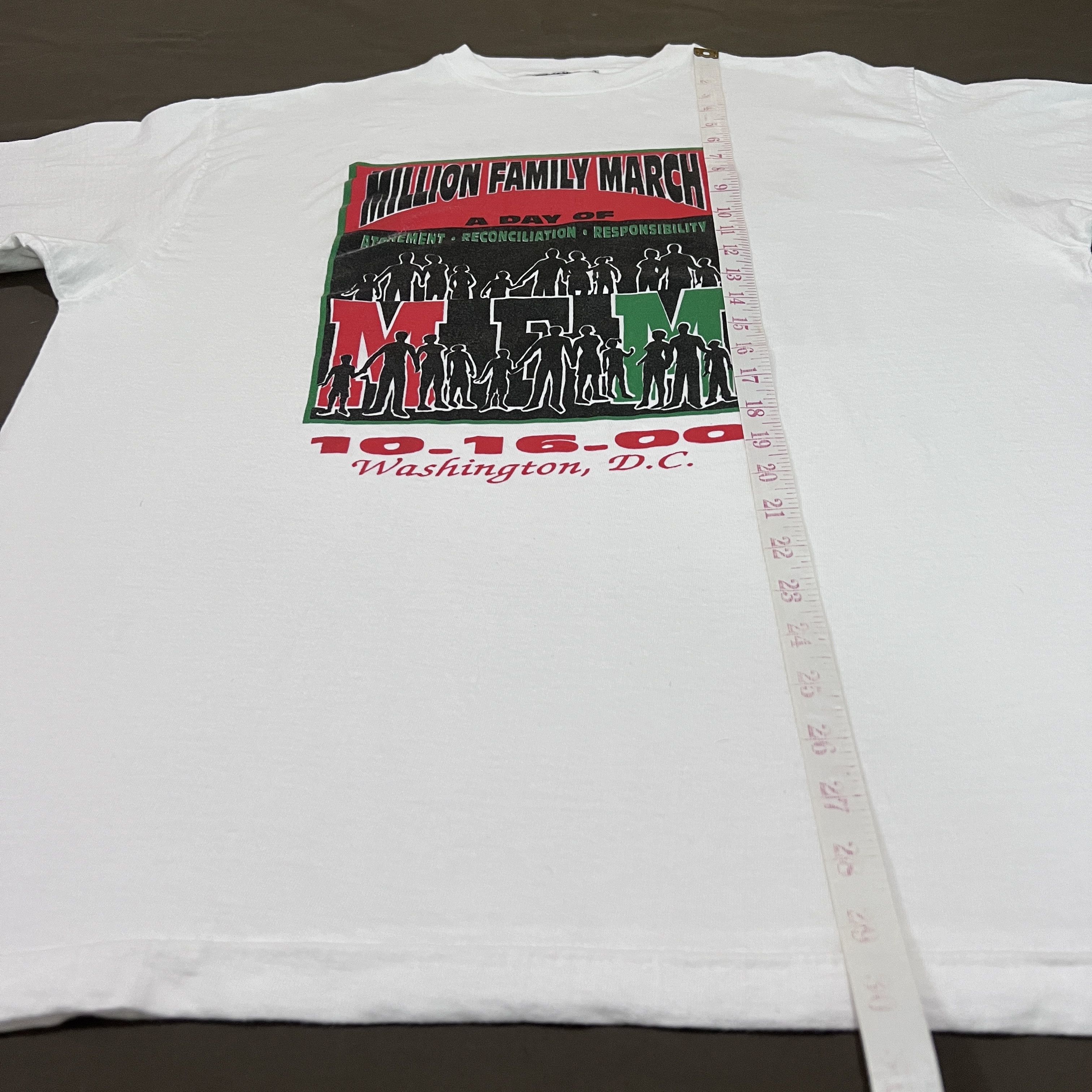 Rap Tees × Vintage Vintage Million Family March Promo Tee XL Single stitch Size US XL / EU 56 / 4 - 7 Thumbnail