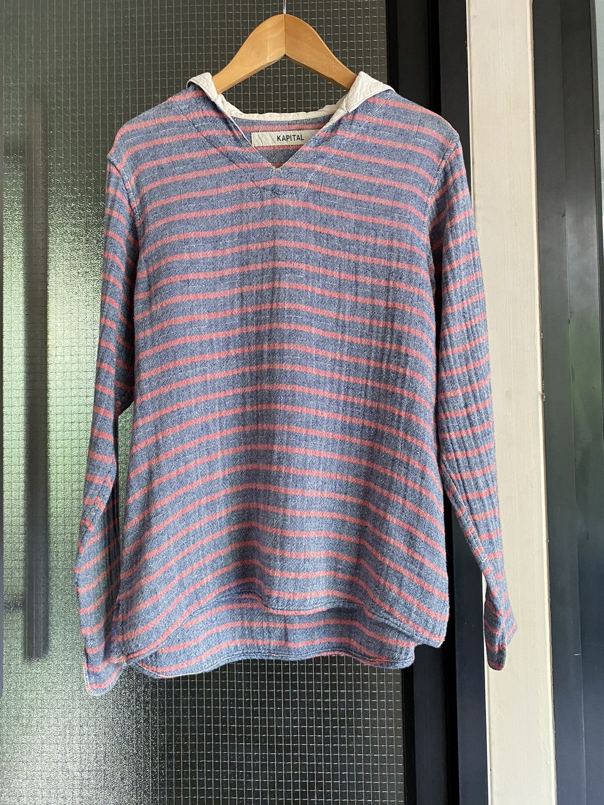 Kapital KAPITAL Purple Long-Sleeve Stripes Sailor Polo Shirt Size XS / US 0-2 / IT 36-38 - 1 Thumbnail