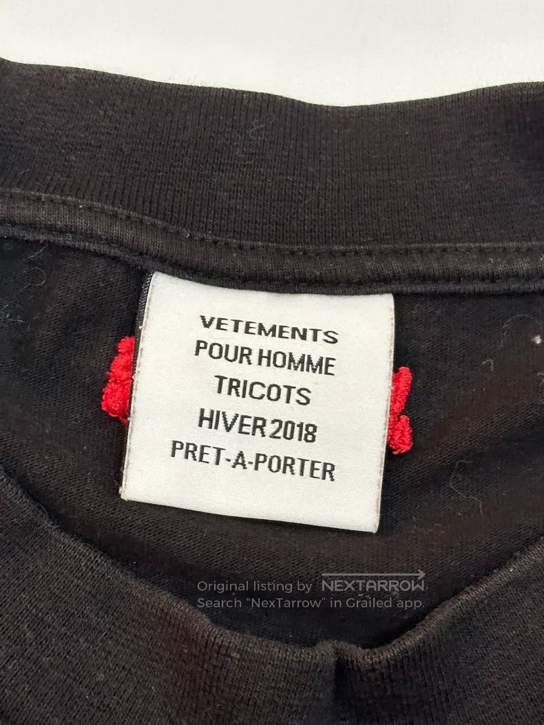 Vetements Vetements Black German Tank T-shirt Size US XS / EU 42 / 0 - 5 Thumbnail