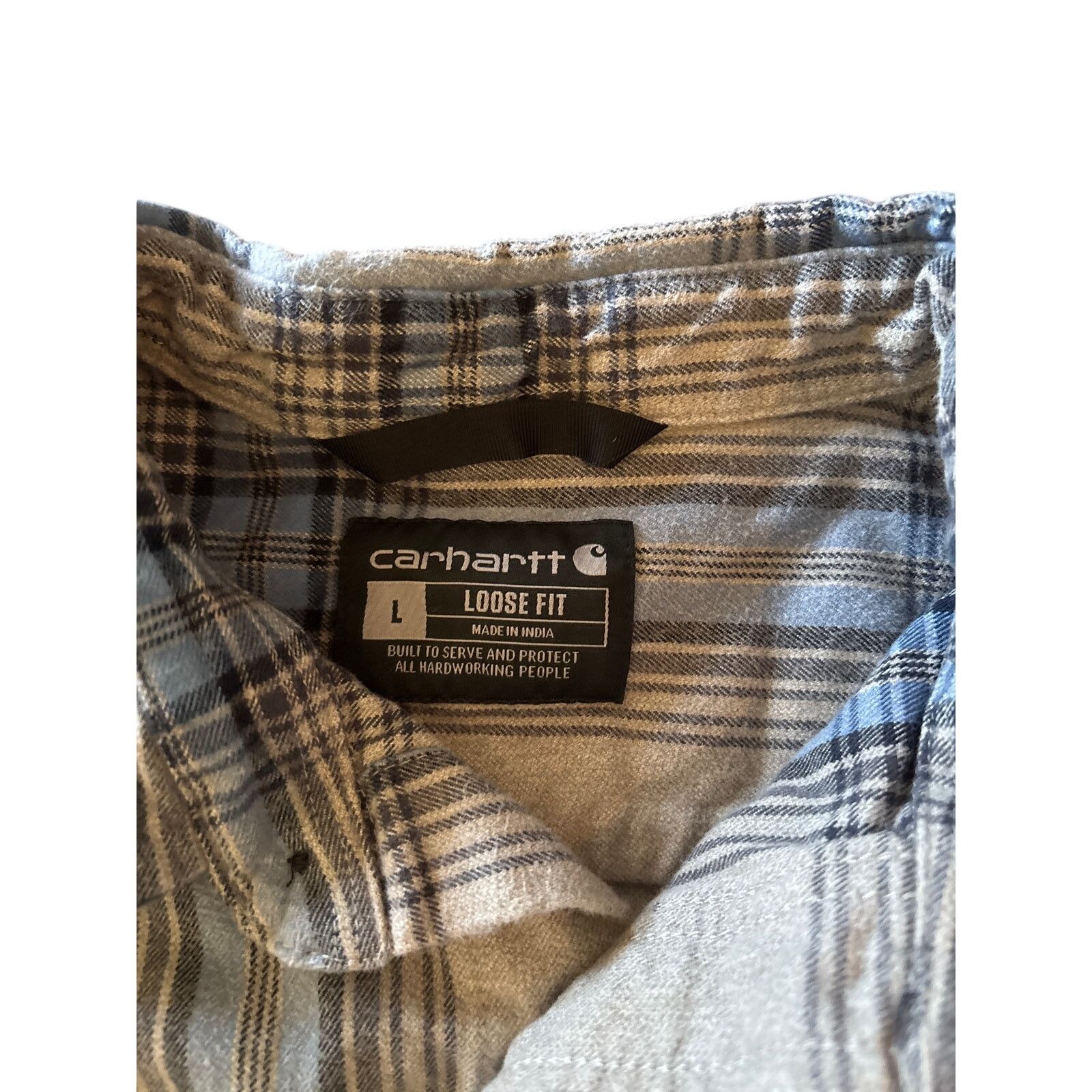 Carhartt Carhartt Loose Fit Flannel Button-Down Shirt | L | Men’s Size US L / EU 52-54 / 3 - 4 Thumbnail